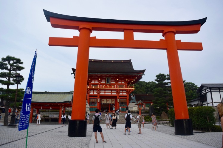 This tall torii gate is a breathtaking introduction to the Fushimi Inari Shrine | Photo by Alexandra Pamias